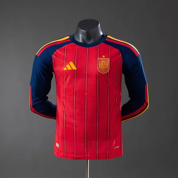 Camiseta de fútbol España 2026 LOCAL MANGA LARGA VERSION JUGADOR